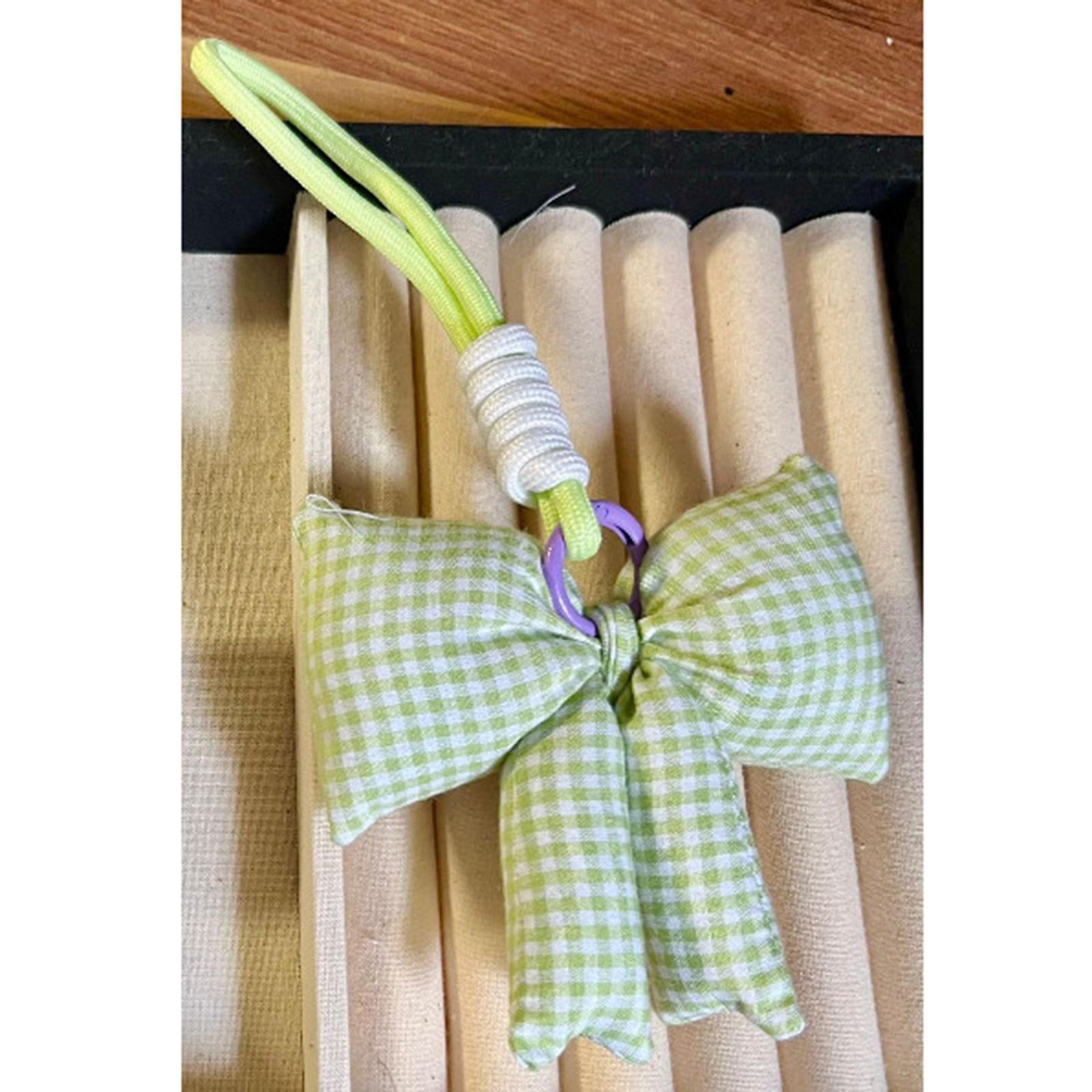 

Элегантный многофункциональный брелок-шарм с бантом, прочный тканевый модный аксессуар для женских сумок и кошельков для повседневного использования светло-серый