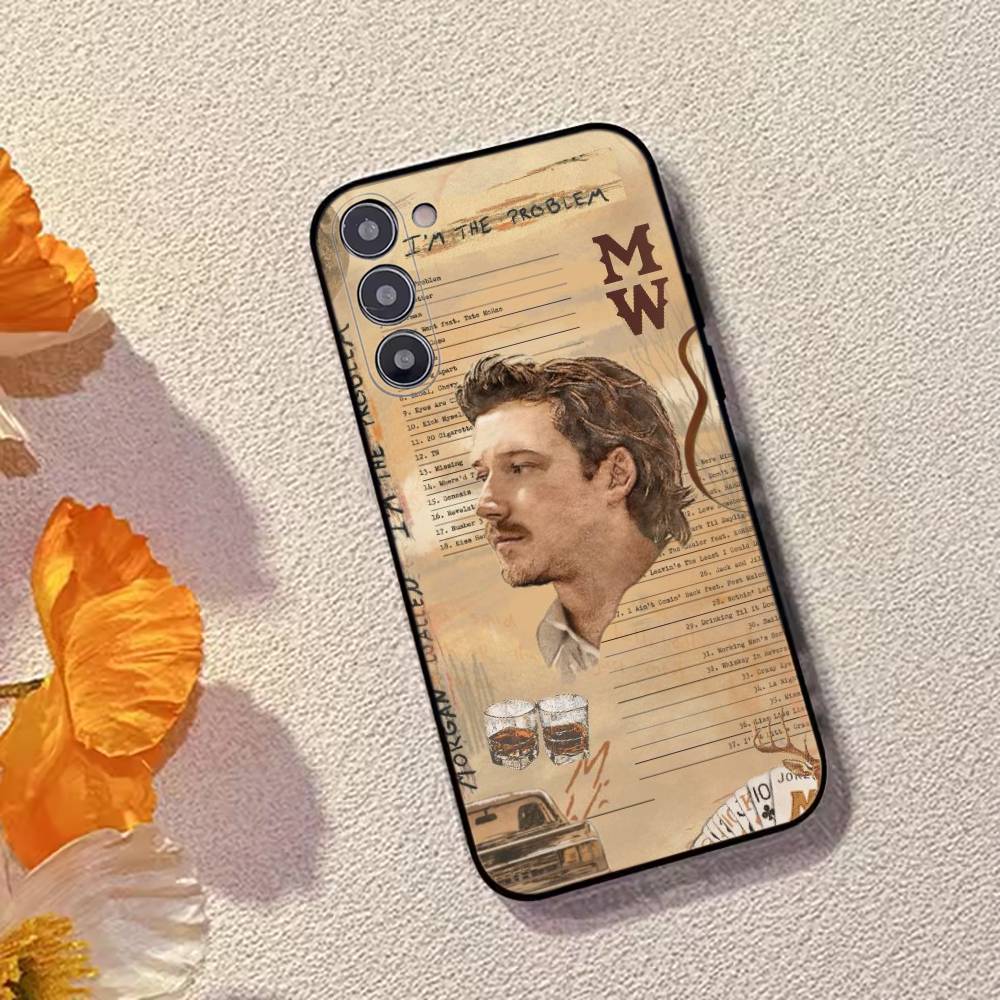 Morgan W-Wallen Singer Phone Case For Samsung Galaxy A73,A72,A71,A70,A53,A52,A51,Others Soft Black Cover