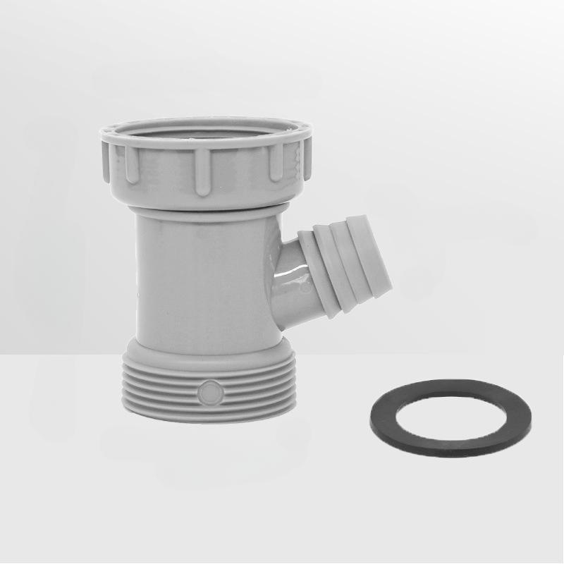 

Kitchen Sink Drain Y-Shaped Pipe Adapter with Female to Male Thread Connector Fitting Accessory for Basin Sewer Branch