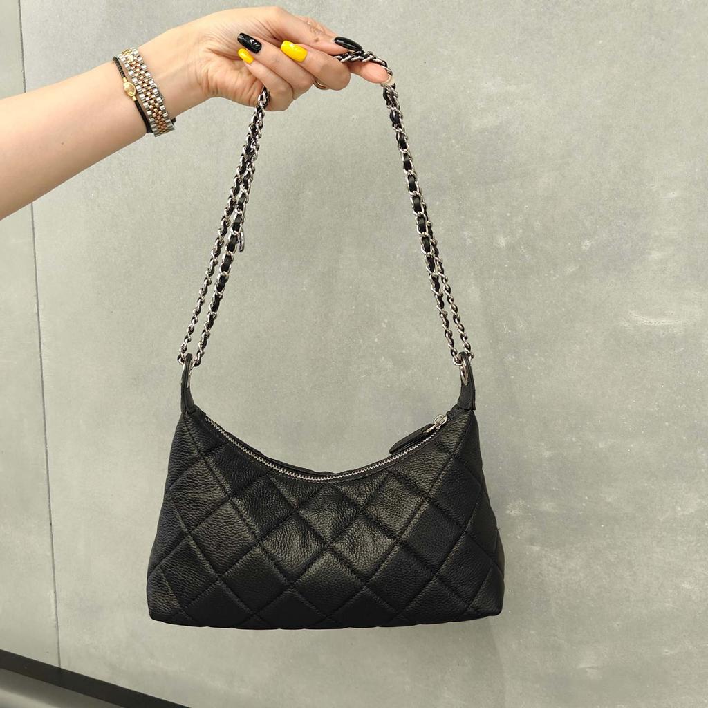 Tasche Damen neue Umhängetasche, Leder kleine duftende elegante Kettenhandtasche, leichte Luxus Crossbody Achseltasche