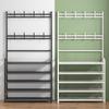 Modern Entryway Shoe and Coat Rack Cabinet: Multifunctional Storage for Shoes, Hats, and Coats