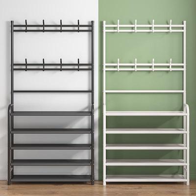 Modern Entryway Shoe and Coat Rack Cabinet: Multifunctional Storage for Shoes, Hats, and Coats