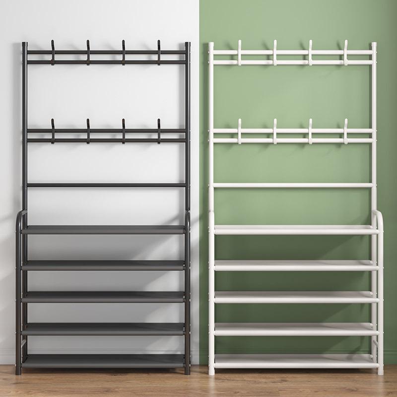 Modern Entryway Shoe and Coat Rack Cabinet: Multifunctional Storage for Shoes, Hats, and Coats