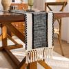 Bohemian Table Runner Striped Table Runner with Tassels Rustic Fringed Table Runner for Home Farmhouse Dining Table Decor
