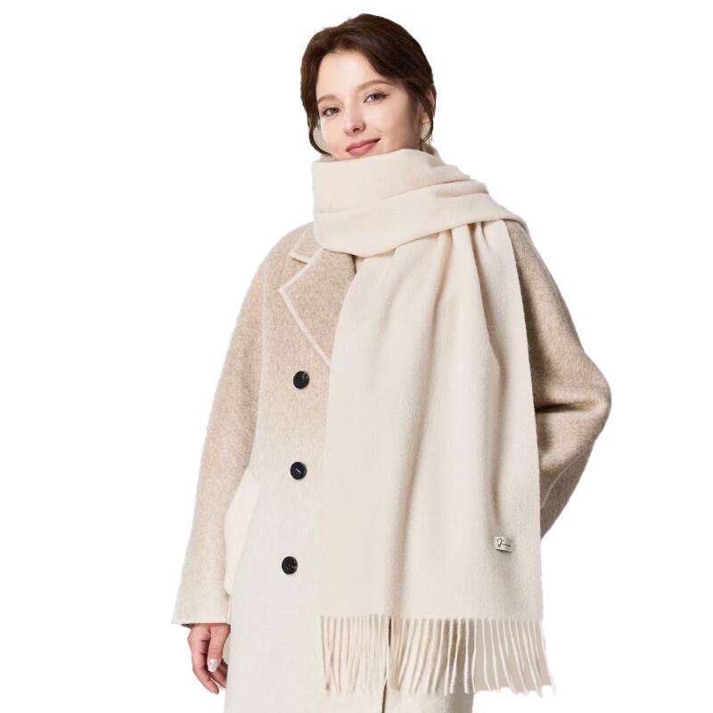 JIUMU Women's Pure Wool Scarf Shawl