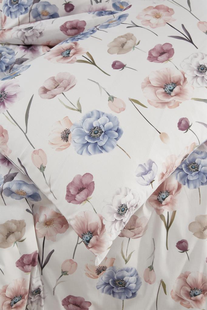 Set de lenjerie de pat Ekin 4 buc, husă de plapumă, cearșaf de pat, față de pernă, dimensiune dublă, cu model, nuntă, utilizare zilnică