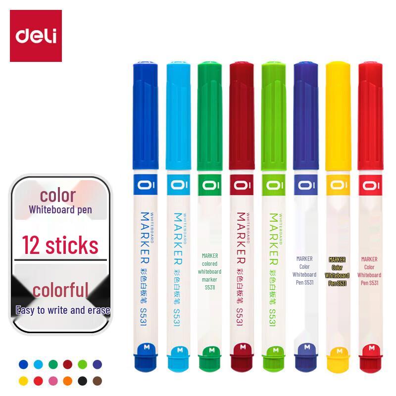 Deli S531 Color Whiteboard Pen