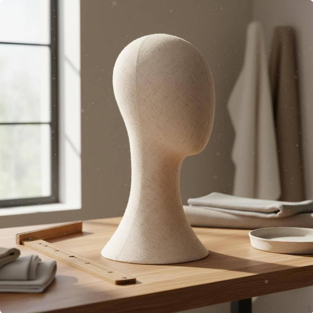 Schaufensterkopf Abstraktes gesichtsloses Design Sicherbare Haarteil Stabile Basis Hut-Ausstellungsständer für