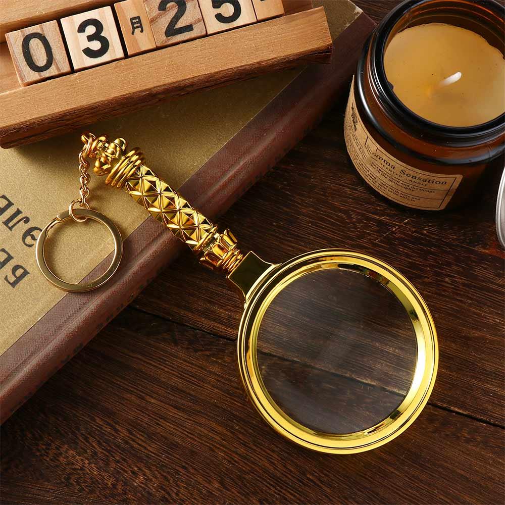 70mm Handheld Magnifier High Definition Handheld Magnifying Glass Eye Loupe Glass Reading