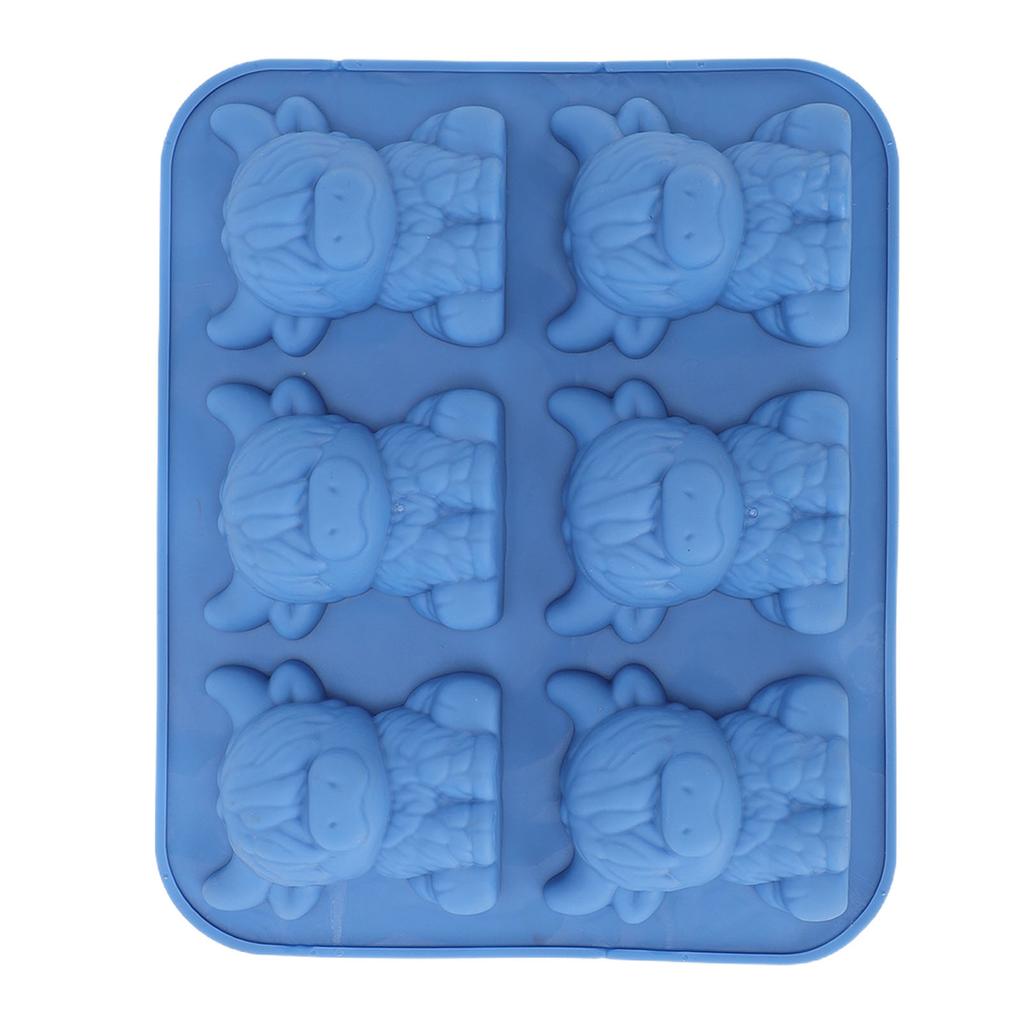 Ice Cube Mold 3D Highland Cow Soft Silicone Ice Cube Tray Fun Animal Mold for Dessert Craft Candle Soap