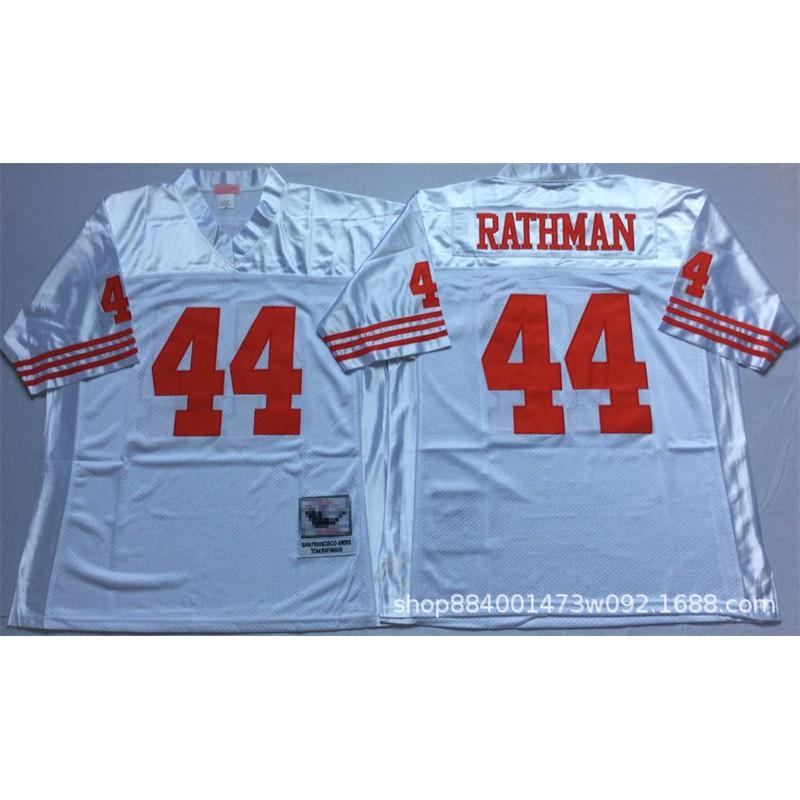 San Francisco 49ers Retro Football Jersey Mens Cotton Blend Training Uniform American Practice Fan Wear