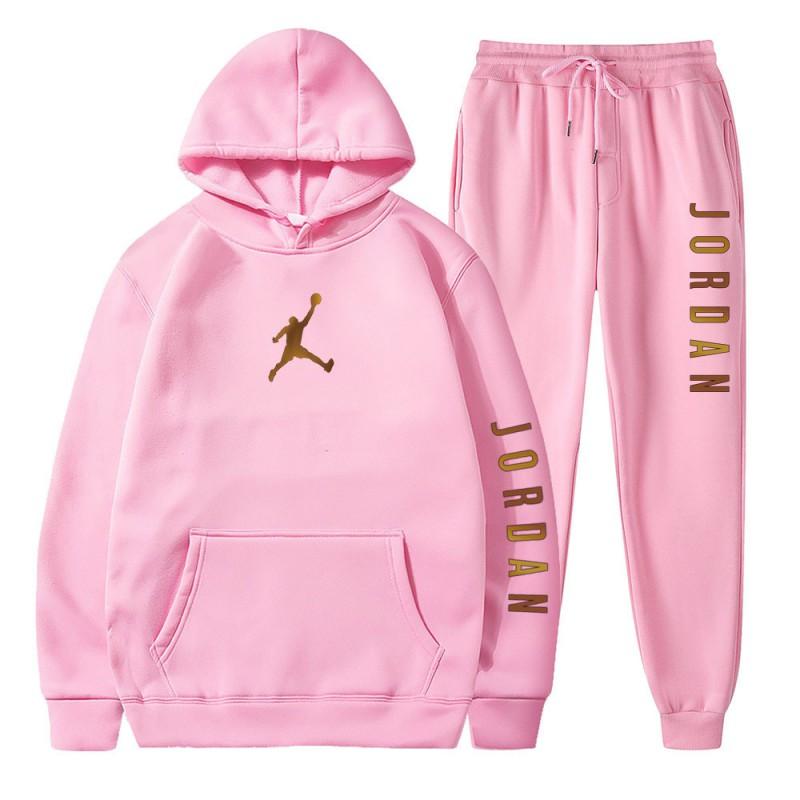 Mens Sportswear Set Hooded Fleece Sweatshirt Pants Casual Outfit Fall
