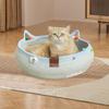 Cat Bed Basket, Cozy Scratching Mat, Wear Resistant Portable Universal Sleeping with A