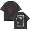 Divertente Scatola di Succo Astarion T-shirt Lavata Vintage Unisex Moda Donna Estetica Maglietta a Maniche Corte Estiva Casual Oversize