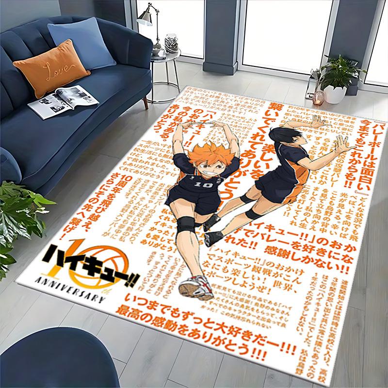 1 szt. Haikyuu!! Kageyama Tobio Mata na krzesło do siatkówki - Kreskówkowy design anime, Podkładka na biurko, Antypoślizgowy dywanik do wystroju domu, Pokoju gier, Sezonowy prezent.O