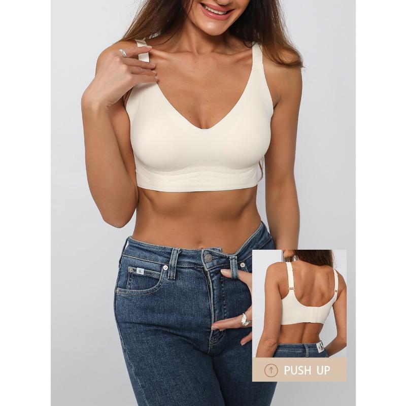 Plus Size Wireless Seamless Push Up Bra For Women