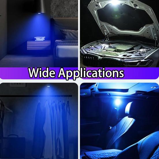 Auto LED světlo 7 barev měnící voděodolné proti poškrábání Mini velikost dobíjecí, dotykové ovládání, automatické vnitřní LED světlo