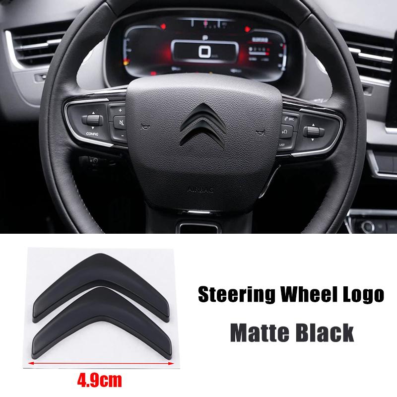Metalowe Emblematy Odznaki Przód Tył Samochodu Odznaka Kierownicy dla Citroën C1 C2 C3 C4 C5 Elysee Picasso Zamienne Logo Akcesoria