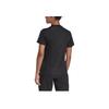 adidas Striped Logo Print Casual Sports T-Shirt Women Tops Black H59274