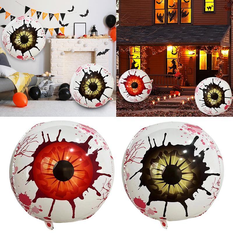 2/4 STÜCK Augapfelform Dunkler Stil Halloween Dekorationen Horror-Szenen-Requisiten Festivaldekorationen 22 Zoll