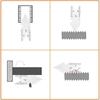For Measuring Threads Center Gauge 55 Degree Thread Pitch Gauge Gauge External Thread Channel Inch 55 Degree Gauge
