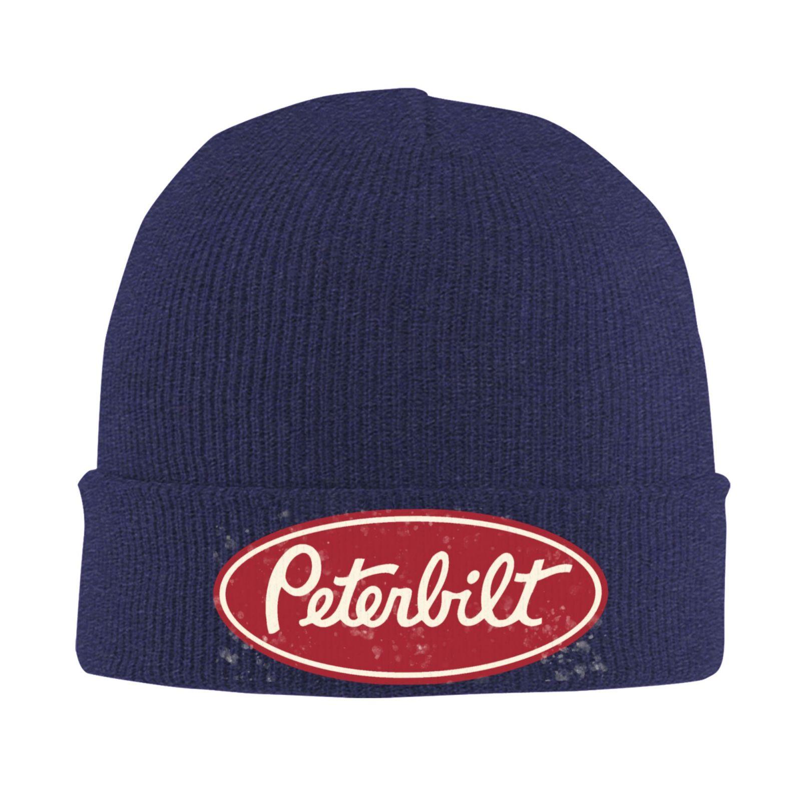 

Peterbilt Truck Knitting Hat Fashion Caps Unisex Unisex Gym Beanie Hats Winter Pattern Elastic Bonnet Hats