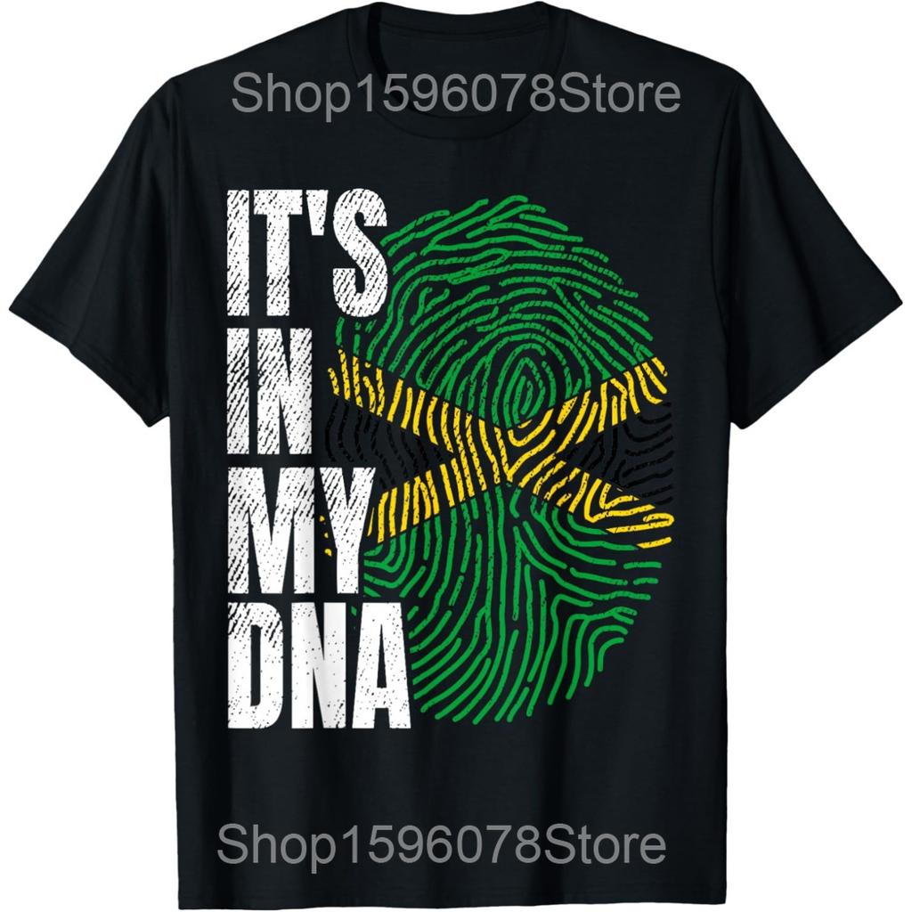 Jamaican Flag Heart Vintage Jamaica T Shirts Men Women Pure Cotton Humor Streetwear Tee Shirt Short Sleeve Unisex Loose Clothing