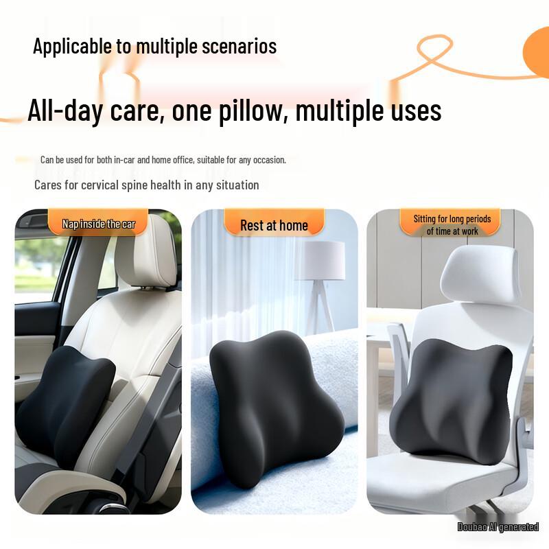 Ergonomic Memory Foam Lumbar Support Cushion
