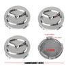 56mm 3D Car Wheel Center Caps Tyre Rim Hub Badge Stickers for Mazda 3 Bk 6 Gh CX-5 CX30 MX-5 2 5 CX-3 GJ GL CX-8 MS RX-8 626 h2