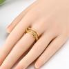 Gold Star Moon Intertwined Ring Woman Accessory Lovely Exquisite Ring 925 Silver Jewelry Set Valentine Day Wedding Gift