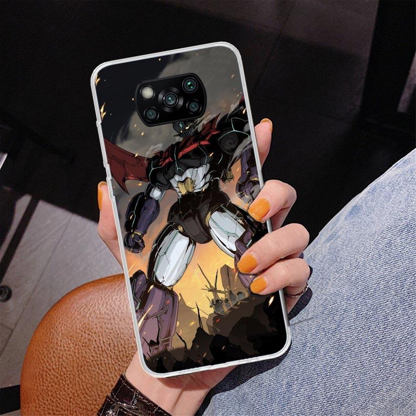 Manga Mazinger Z Anime Phone Case For Xiaomi Poco X7 X6 X5 Pro F7 Ultra Redmi 15C 15 13C 13 12C 12 10 10A 10C 9 9A 9C 9T Cover P