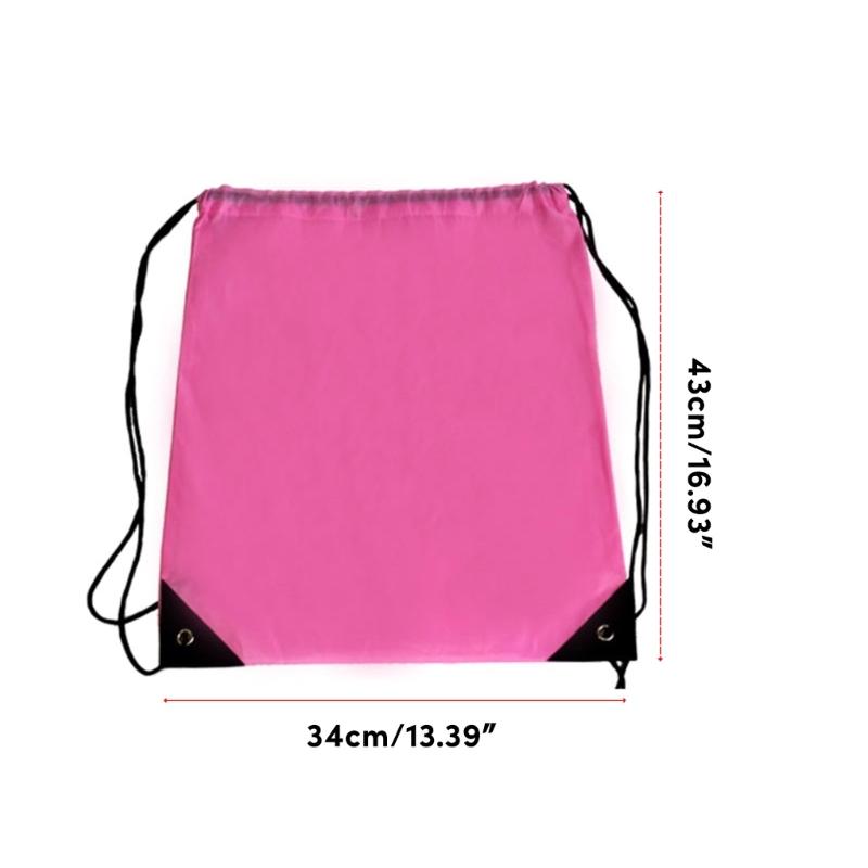 Drawstring Fitness Bag Water Resistant Oxfordcloth Sports Bag Light Weight Drawstring Backpack for Climbing Hiking