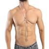 Catena Corpo Uomo, Catena Corpo Punk Sexy Imbracatura Petto Catene Clubwear Catena Petto Argentata Accessori Costume Clubwear