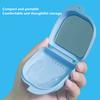 1/5 Pcs Denture Tray Box With Mirror Dental Retainer Box Case Plastic Teeth Container Denture Box False Teeth Protective Case