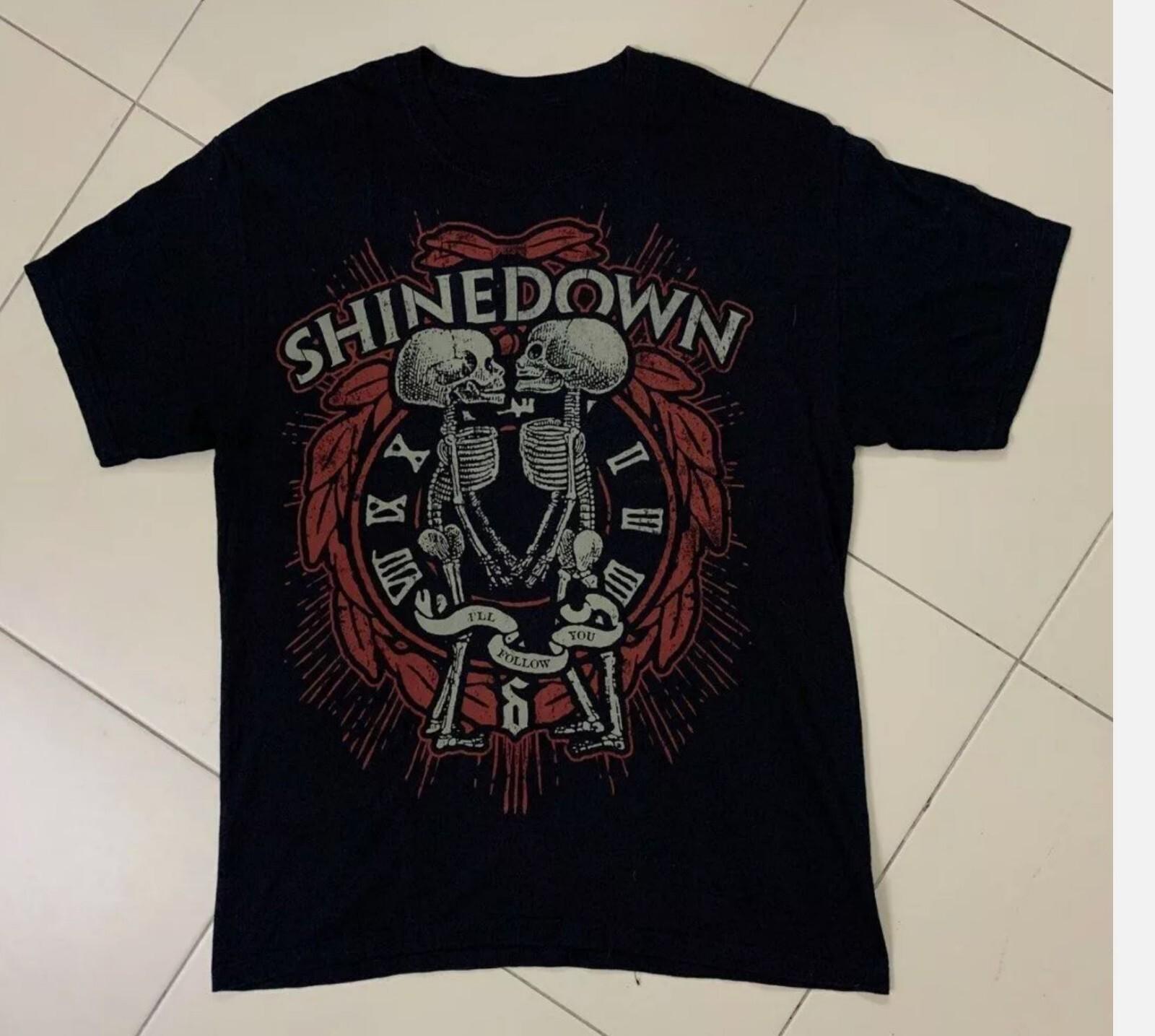 Shinedown Rock Band T-shirt Cotton Unisex Tee All Size S-5Xl XXXXL