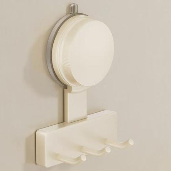 Suction Cup Hooks Strong Load-bearing Simple Installation Punch-Free Wall Mounted Bathroom Storage Rack Coat Towel Hanger