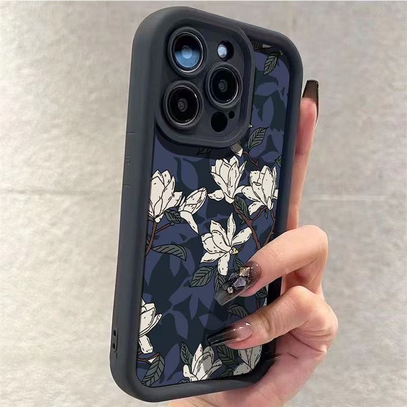 The new magnolia is suitable for iphone17pro mobile phone case Apple 15 clear 14 creative 13promax16e12.