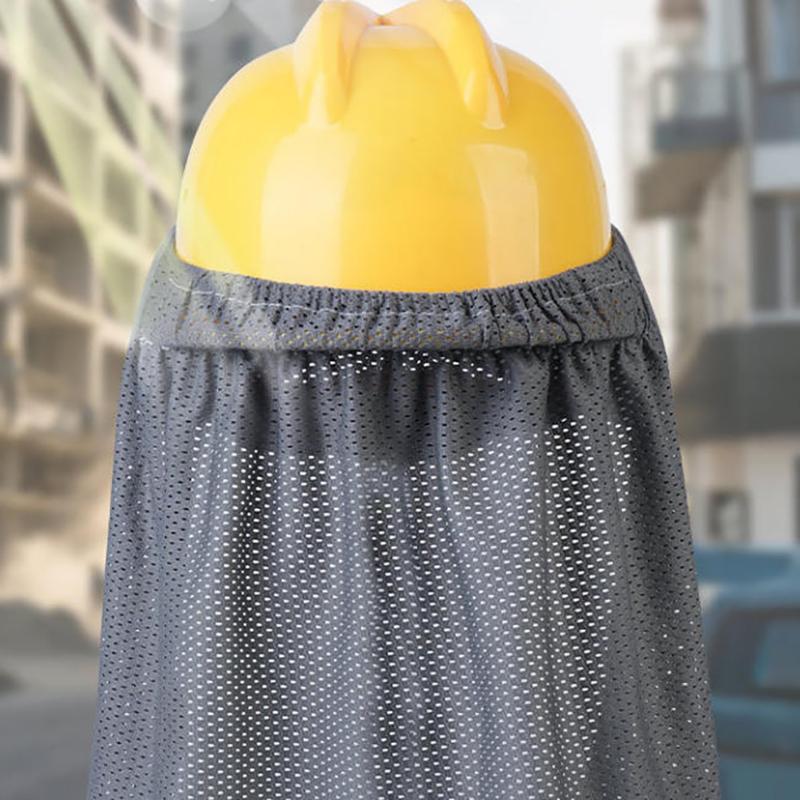 Summer Sun Shade Safety Hard Hat Neck Shield Helmet Sun Shade Reflective Stripe Cap Cover For Construction Workers