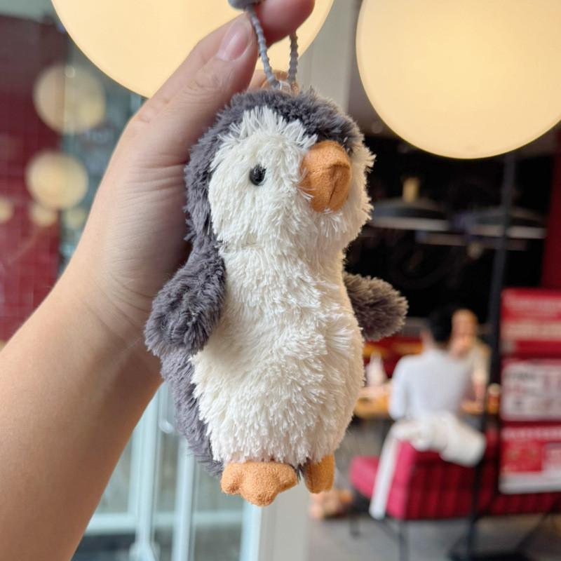 Peanut Penguin Plush Keychain With Charm And Soft Short Plush For Bag Decor