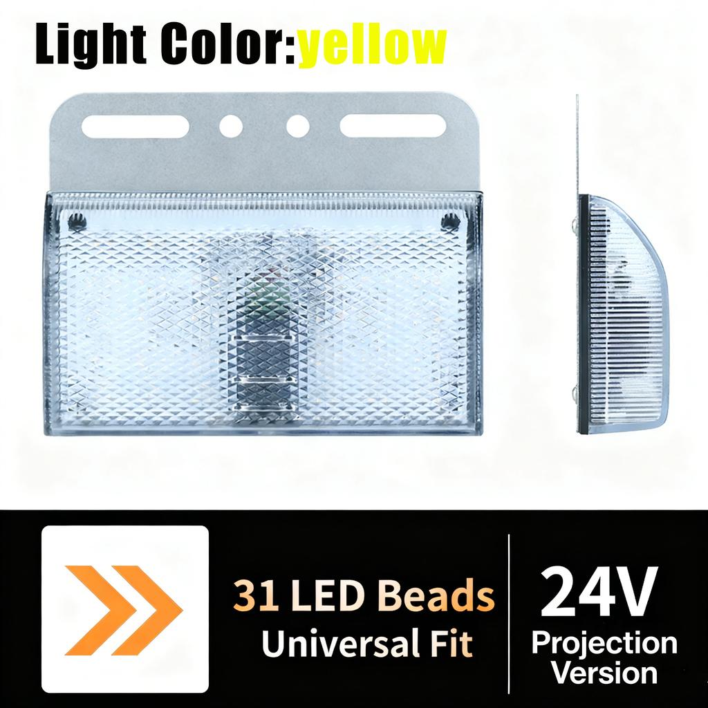 New LED Side Marker Lights Truck LED Side Marker Bulb DC 12V-24V Turn Singal Light Truck Accessorie for Trailer BUS Van Caravan