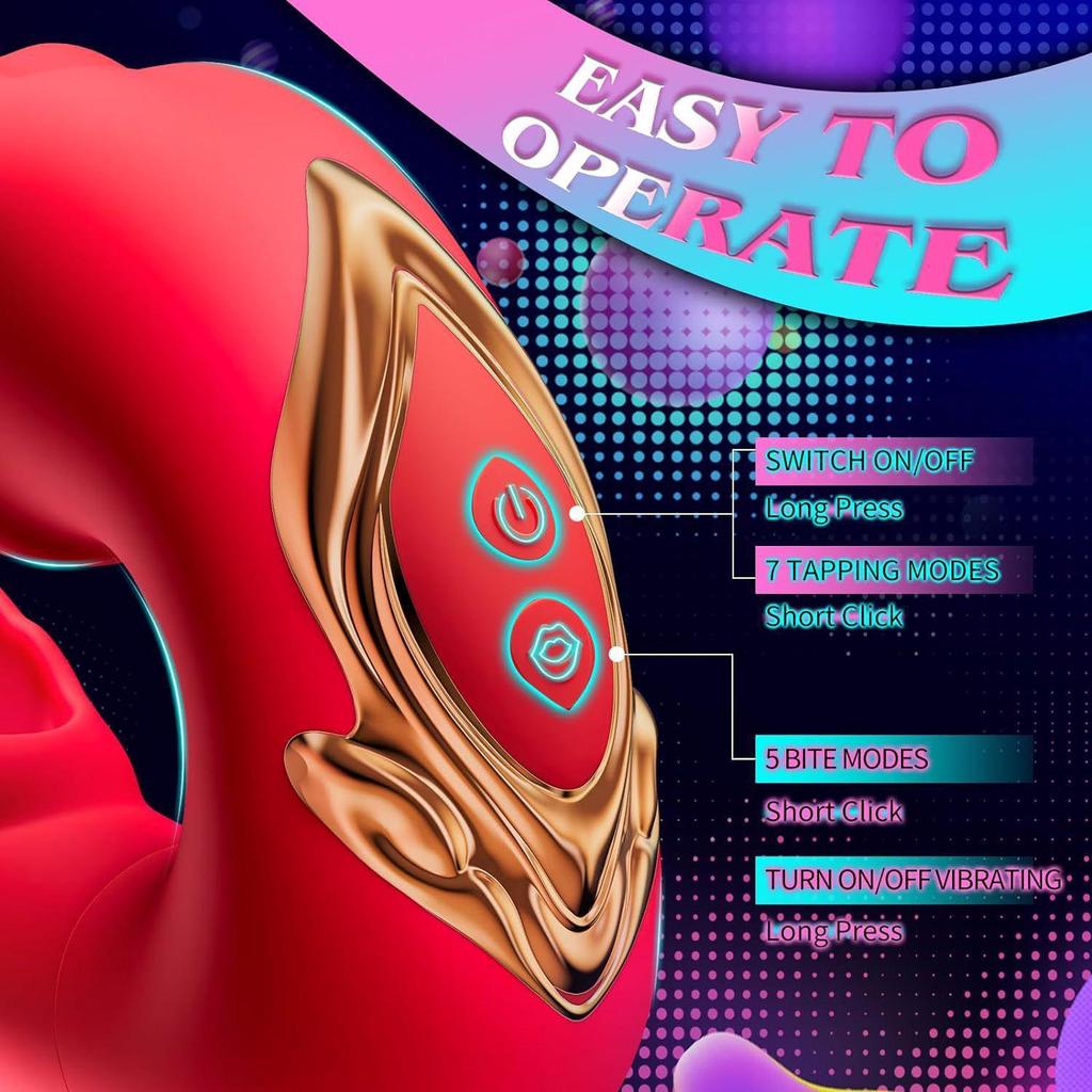 New 3-in-1 Mouth & Lick Tongue Vibrator for Women - G-Spot Stimulator