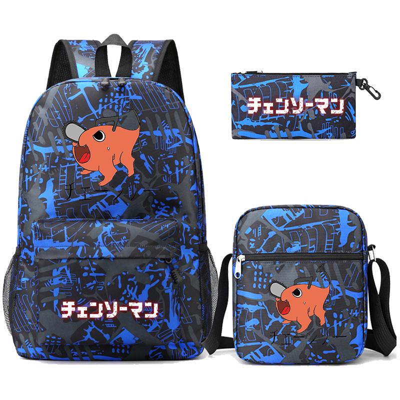 3 Teile/satz Anime Gedruckt Rucksack Sharingan Jugendliche Große Kapazität Cartoon Student Schul Mädchen Zurück Zu Schule Tasche