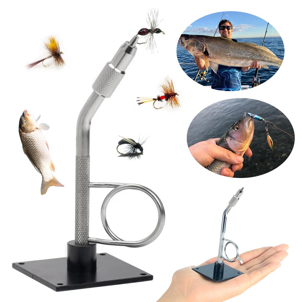 Fly Tying Vise Fishing Flies Tieing Tools with Base Stream Side Fly Tying Vise Corrosion Resistant Fishing Tackle