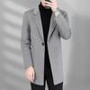 Autumn and Winter Men's Woolen Coat Medium and Long Suit Collar Double-sided Woolen Coat Men's Trench Coat