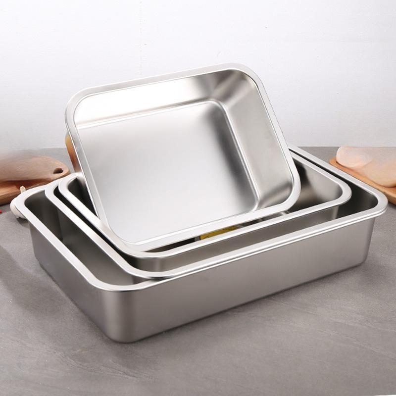 Pet stainless steel extra large cat litter box, heightened cat-proof toilet, splash-proof and easy to clean
