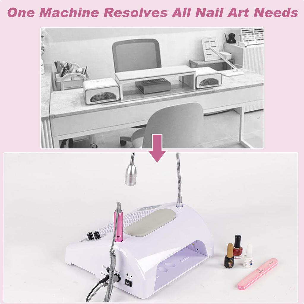 5 v 1 Nail Dust Nail Nail 4500rpm Rotace 6 39 LED Light Nail Dust Nail Nail Salon Strong Dodává se s Nail Dodává se s Může chránit váš opakovaně použitelný