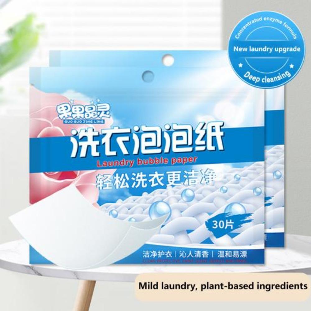 30pcs Washing Powder Nano Super Concentrated Washing Powder In Sheets