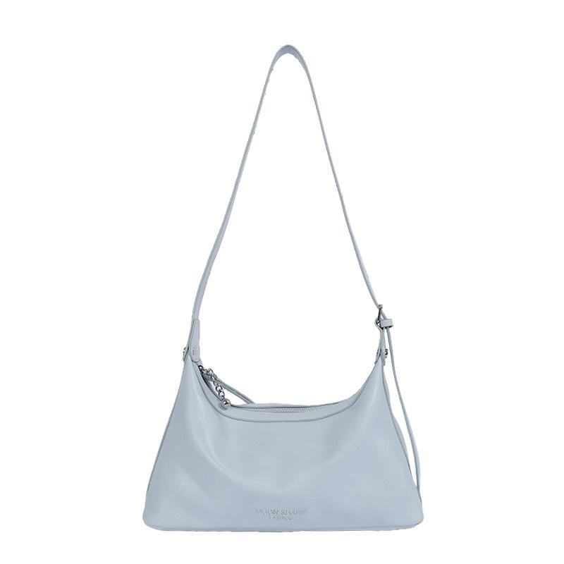 Elegant Lady s Single-shoulder Handbag, Stylish and Trendy Crossbody Bag without pendant синий