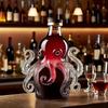 Creative Octopus-Shaped Wine Decanter | 320ml Mini Portable Whiskey Bottle with Reusable Glassware - Perfect for Home Dining, Outdoor Parties