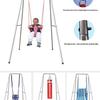 Indoor Outdoor Children's Stainless Steel Fabric Swing Set